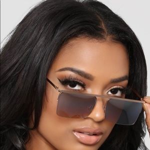 Fashion Nova My Level Sunglasses Rosegold
